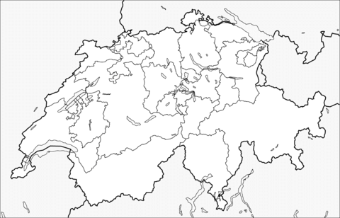 Switzerland map coloring page free printable coloring pages