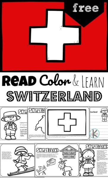Ð free switzerland coloring page for kids to read color and learn