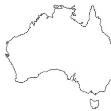 Australia map coloring pages