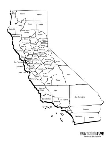 California maps basic facts about the state at