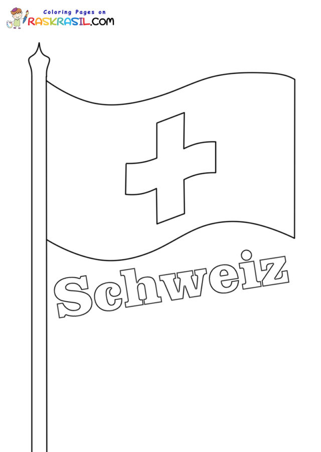 Switzerland coloring pages