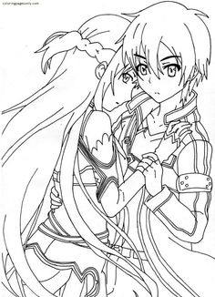 Kirito coloring pages