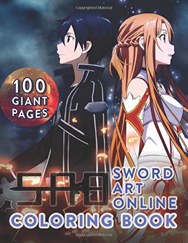 Sword art online coloring book great coloring book with giant pages and high quality images by jessie g