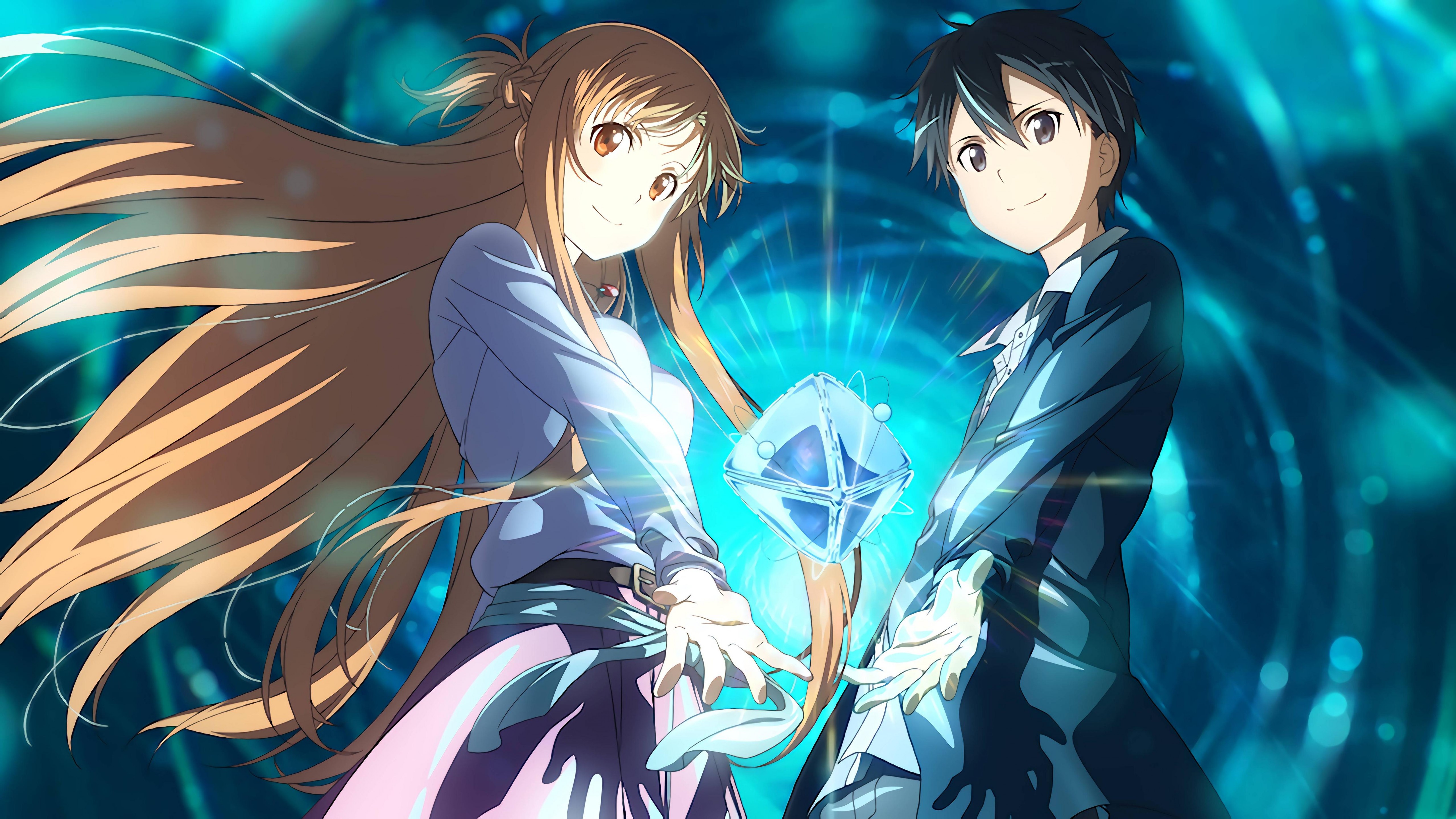 Wallpaper anime anime couple sword art online movie ordinal scale yuuki asuna kirigaya kazuto k art