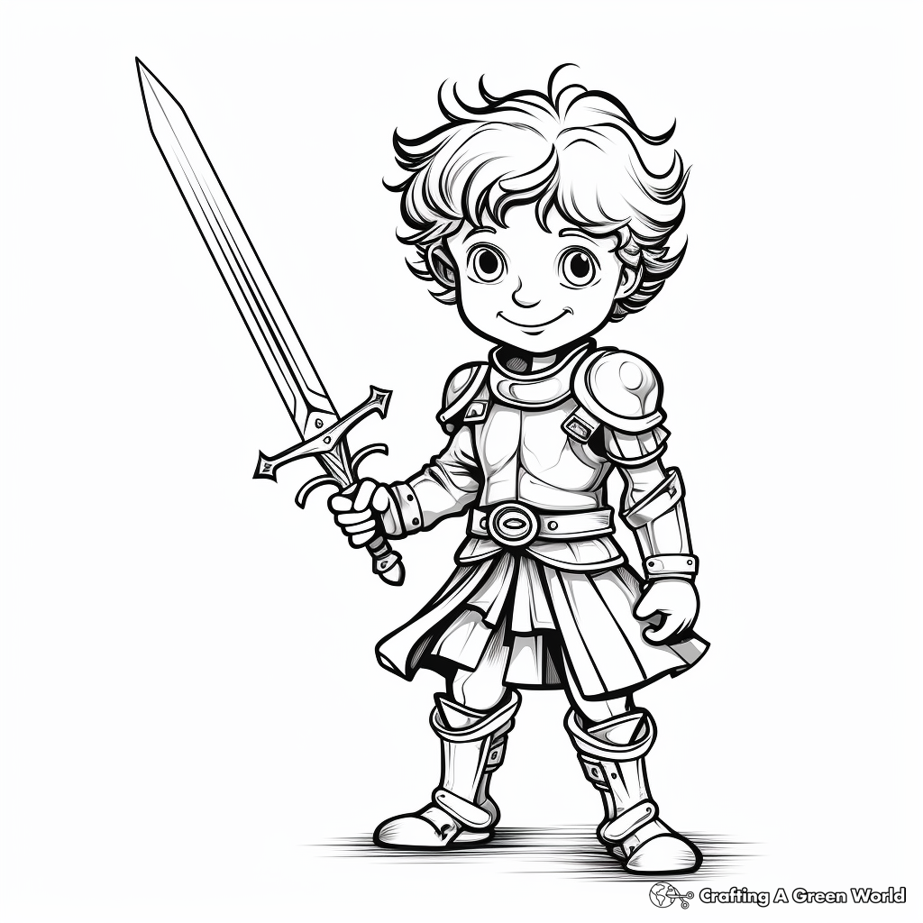 Sword coloring pages