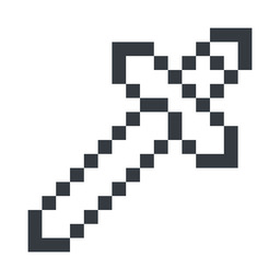 Minecraft sword icon by fi