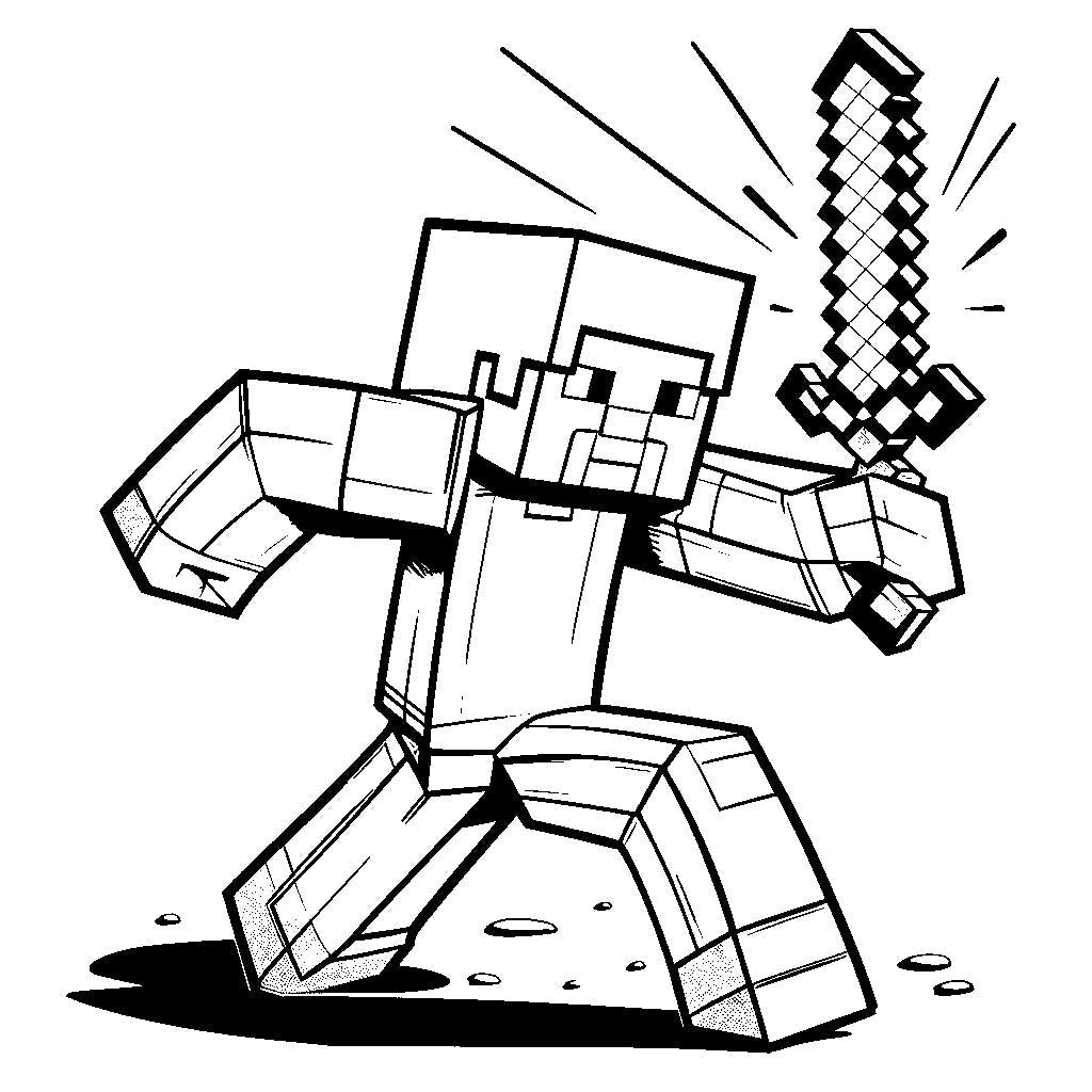 Minecraft coloring pages free minecraft