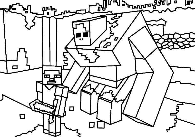 Free and fun minecraft coloring pages for everyone