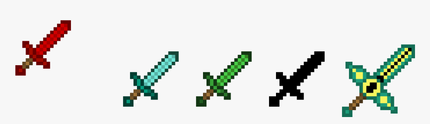 Transparent minecraft swords png