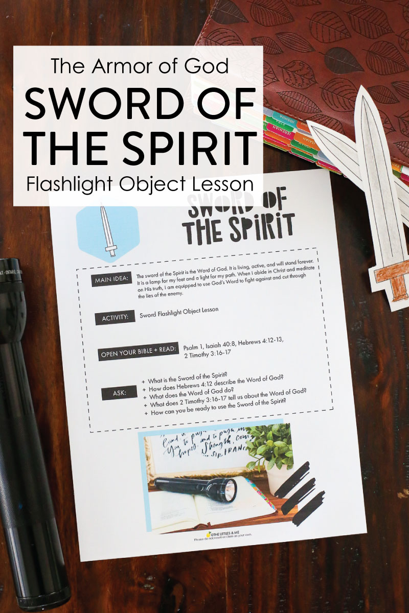 Sword of the spirit flashlight object lesson