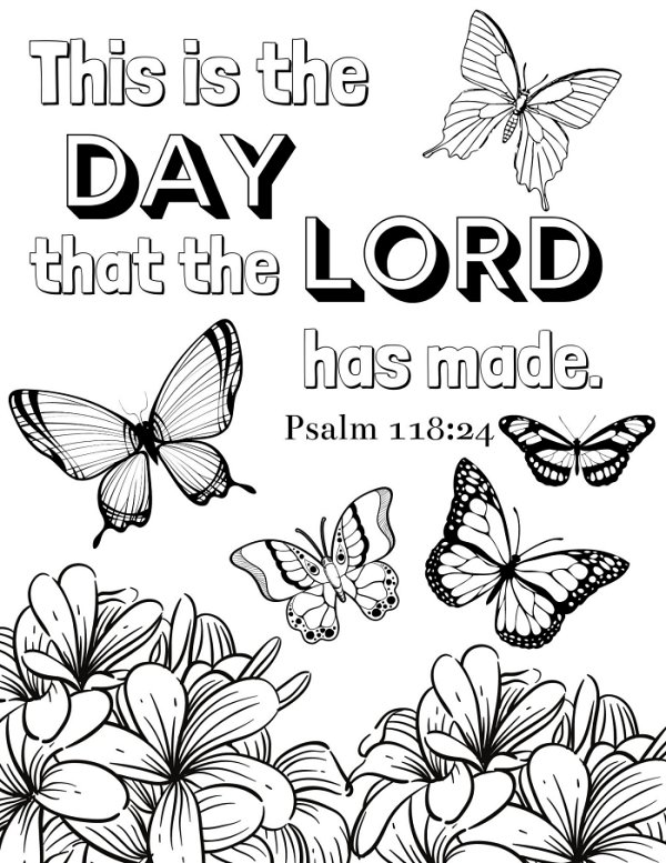 Free printable bible verse coloring pages