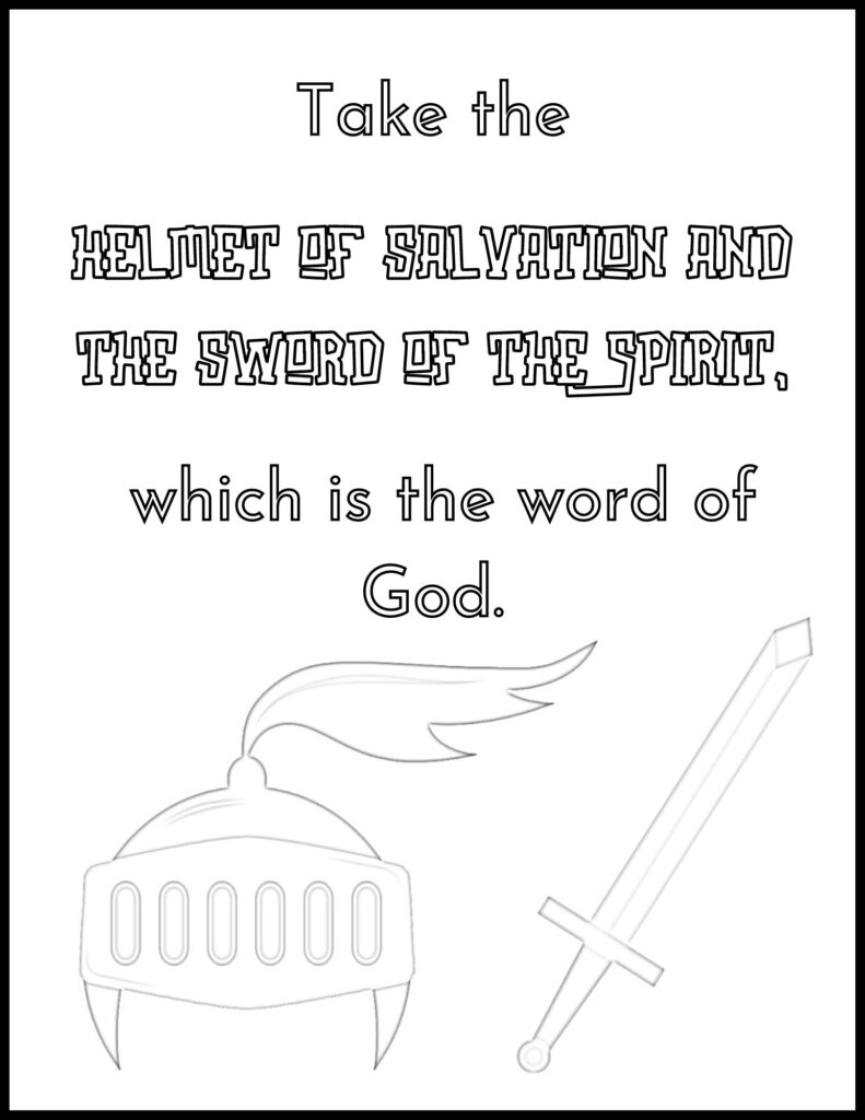 The armor of god for preschoolers