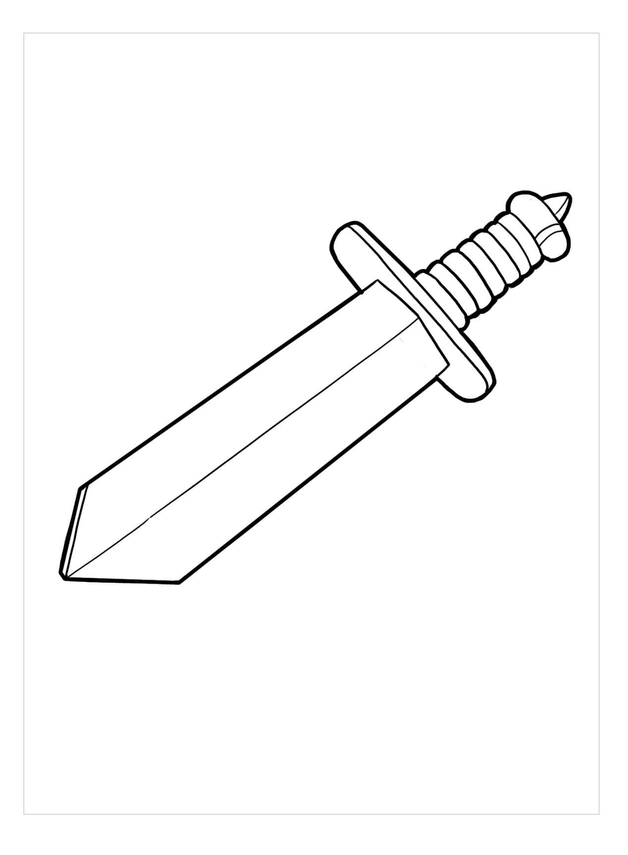 Sword coloring pages