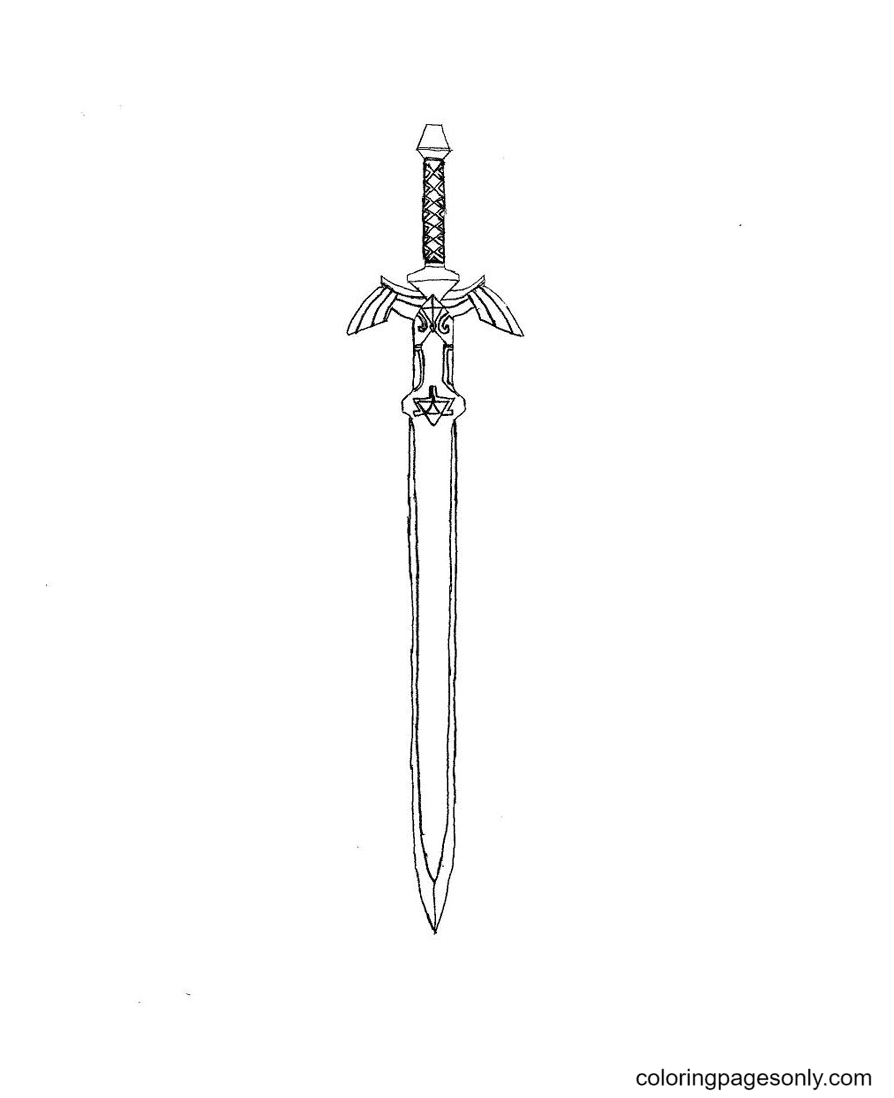 Sword coloring pages printable for free download