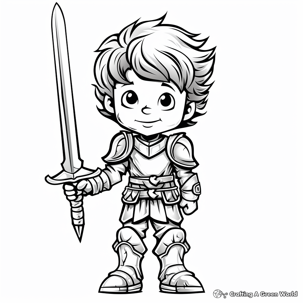 Sword coloring pages