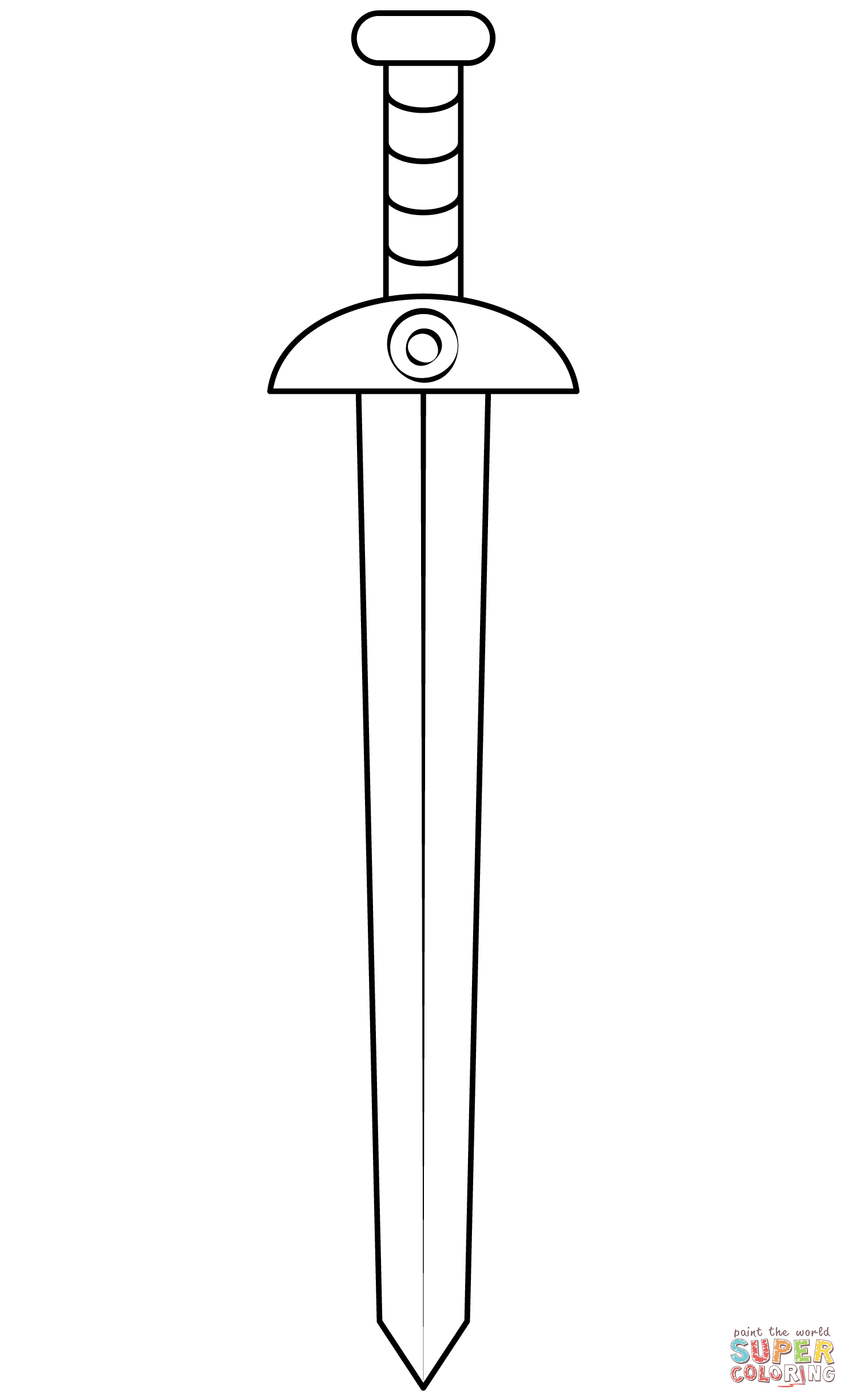 Sword coloring page free printable coloring pages