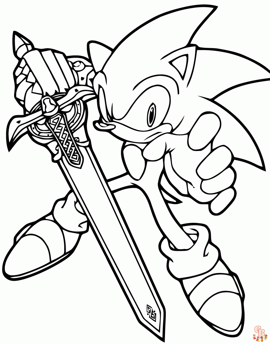 Unleash your creativity with exciting sword coloring pages