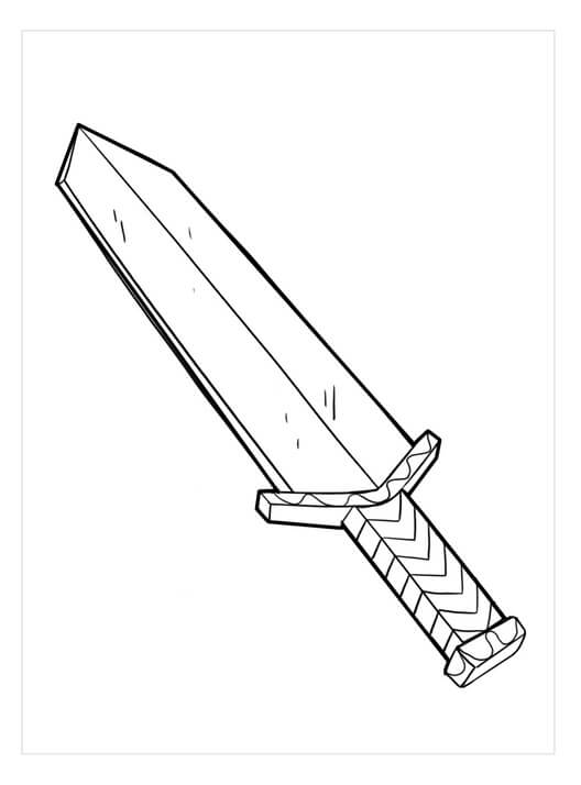 Sword coloring pages