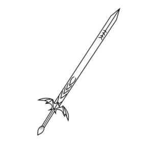 Sword coloring pages printable for free download