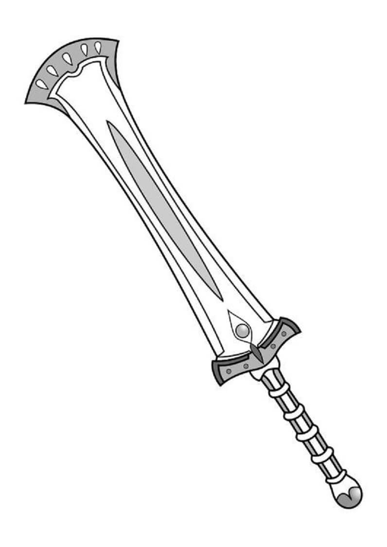 Sword coloring pages