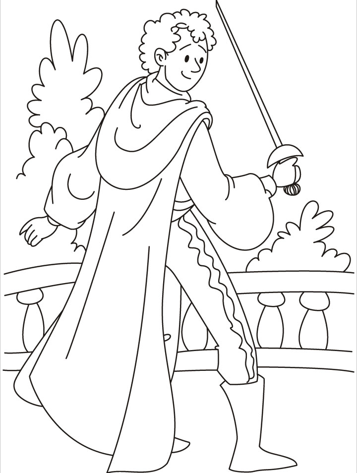 A warrior prince practicing with his sword alone coloring pages download free a warrior prince practicing with his sword alone coloring pages for kids best coloring pages