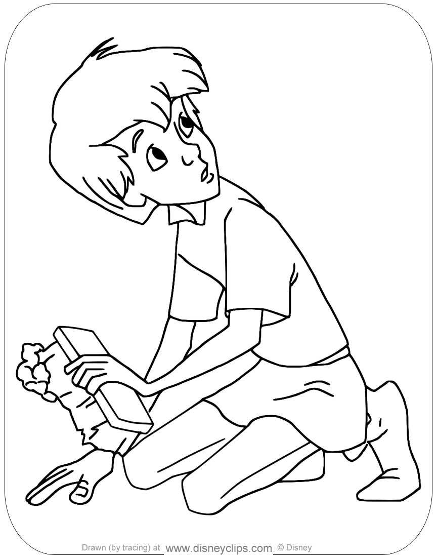 The sword in the stone coloring pages