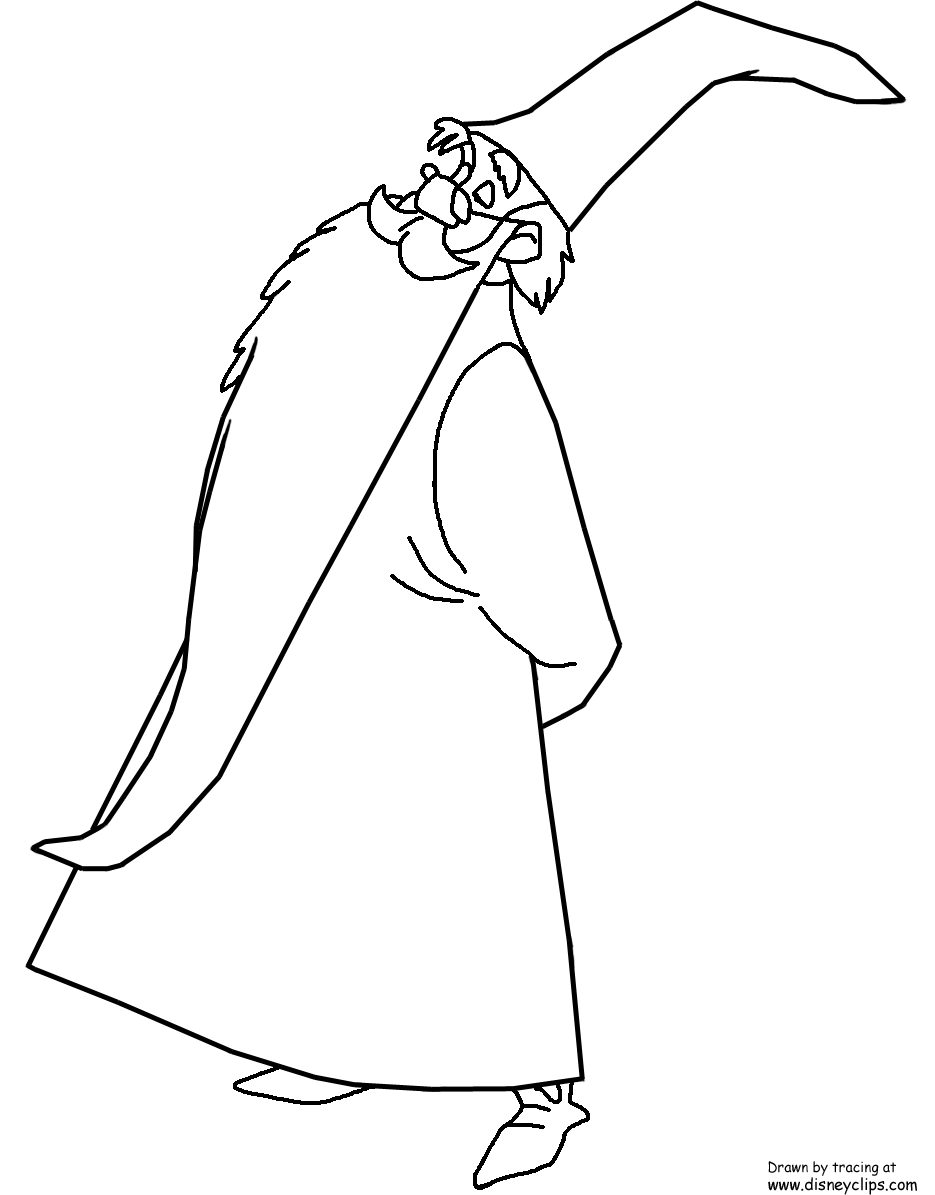 The sword in the stone coloring pages