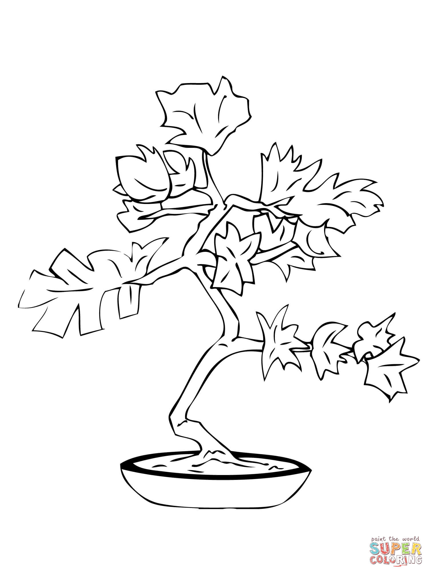 Bonsai coloring page free printable coloring pages