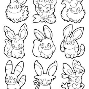 Sylveon coloring pages printable for free download