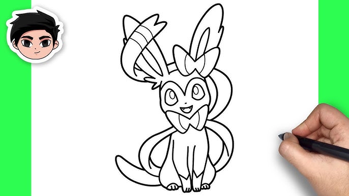 How to draw sylveon pokeon