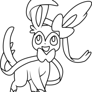 Sylveon coloring pages printable for free download