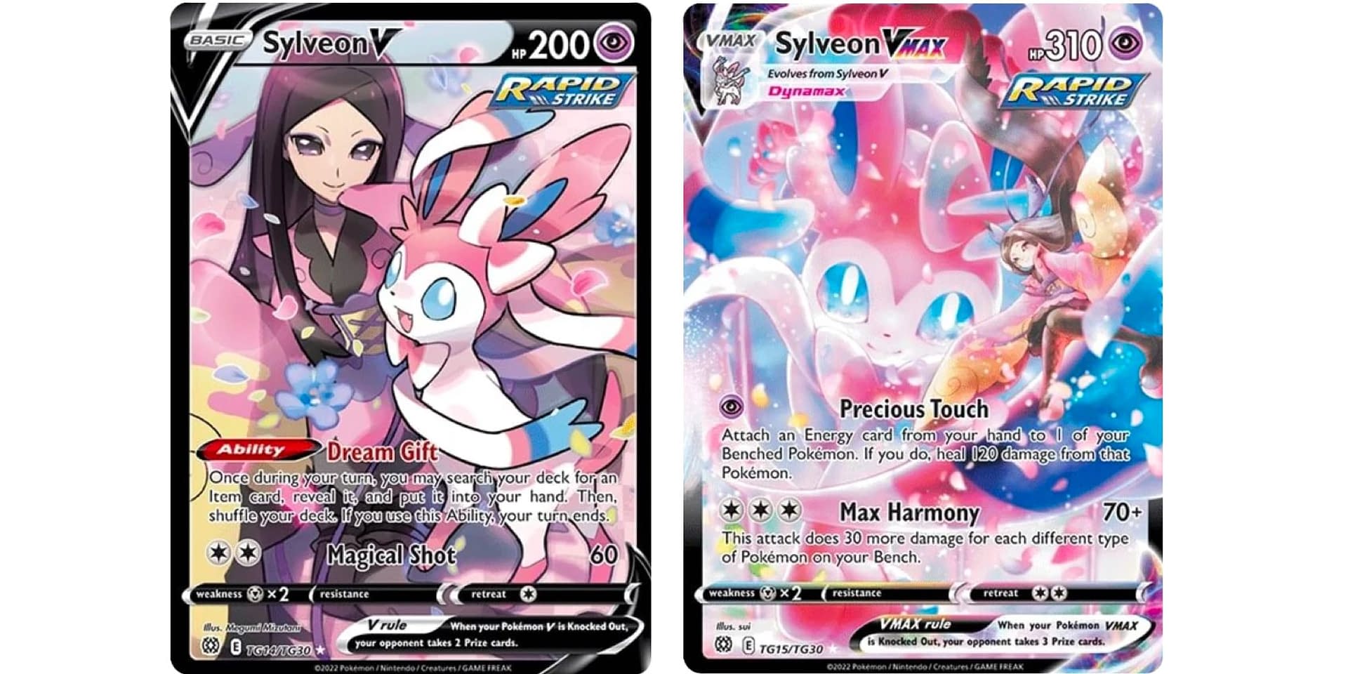 The cards of pokãmon tcg brilliant stars part sylveon csrs