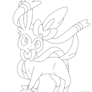 Sylveon coloring pages printable for free download