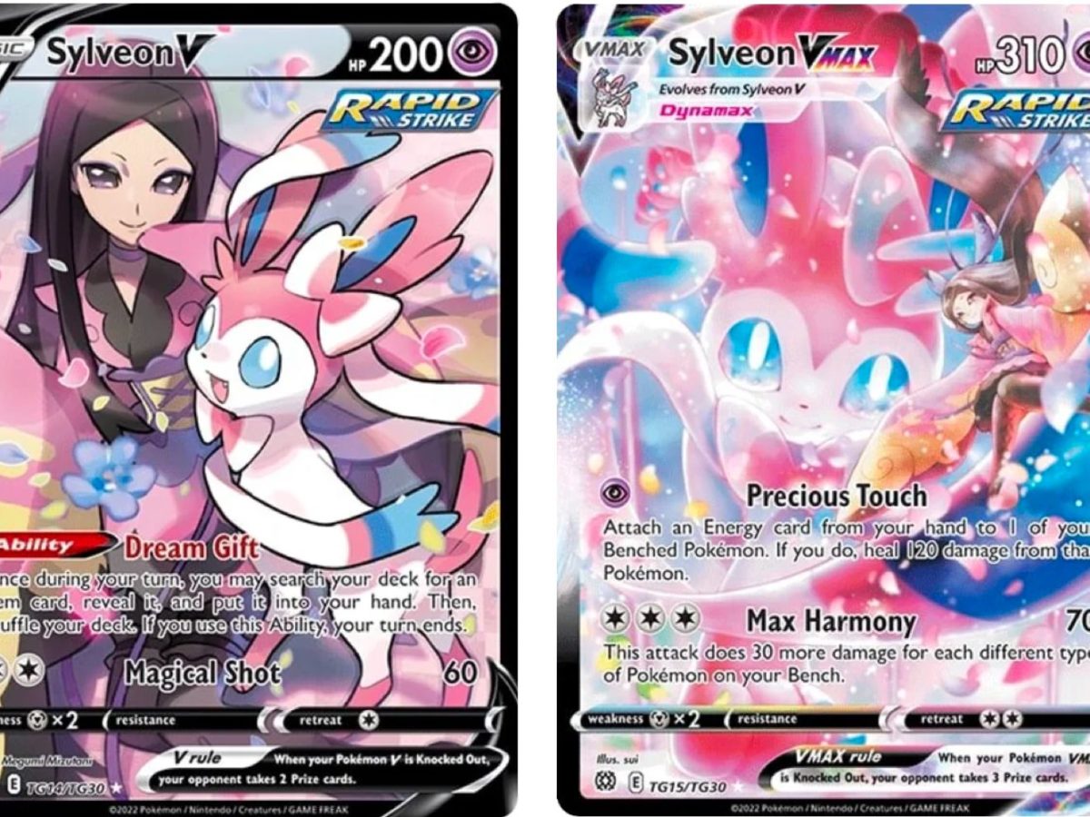 The cards of pokãmon tcg brilliant stars part sylveon csrs