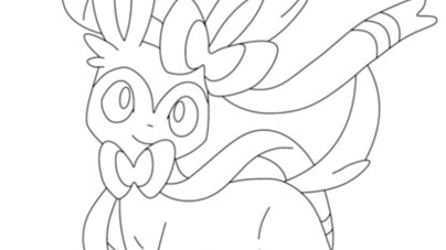 Sylveon coloring pages