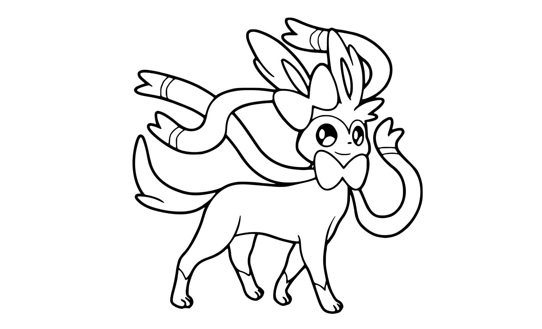 Cute sylveon coloring pages pdf free