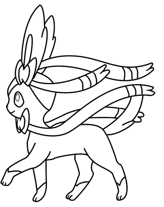 Sylveon coloring page by bellatrixie