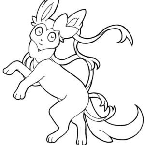 Sylveon coloring pages printable for free download