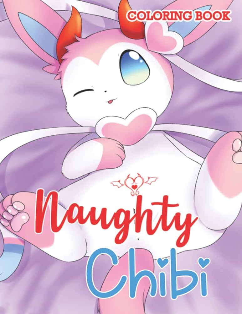 Naughty chibi coloring book high quality illustrations of chibi creatures for adults great gift for friends help relax and relieve stress jones gary books