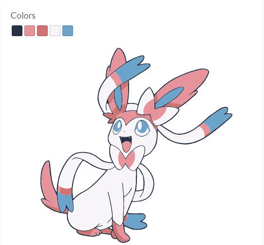 Sylveon pokemon svg file for cameo or cricut vinyl stickers