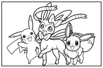 Eevee coloring pages free to print and color pdfs