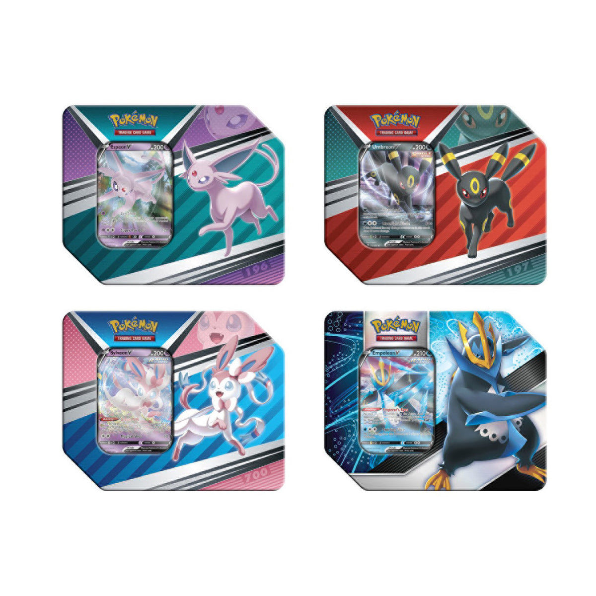 Pokemon pack v tins â espeon umbreon sylveon empoleon â rjp unlimited