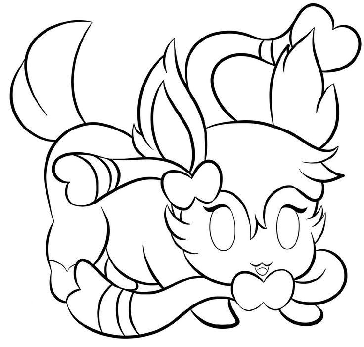 Sylveon coloring pages for quick yellow pokemon easy coloring pages coloring pages