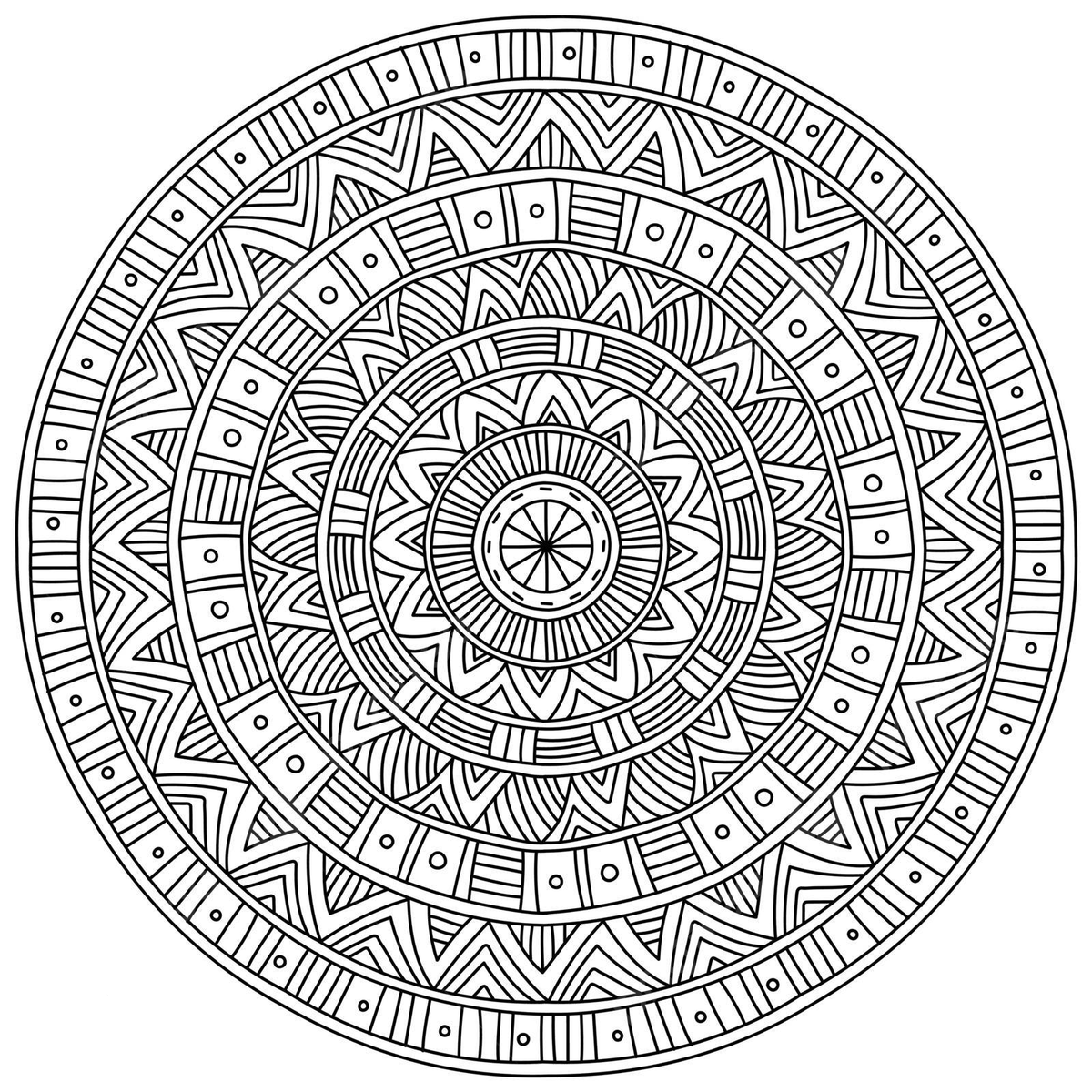 Meditative coloring page featuring symmetrical mandala and linear patterns with straight lines vector man drawing ring drawing ear drawing png and vector with transparent background for free download