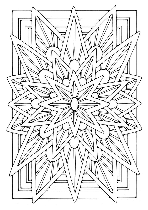 Icolor symmetrical coloriage mandala mandala ã colorier coloriage