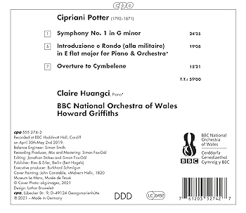 Cipriani potter claire huangci bbc national orchestra of wales howard griffiths