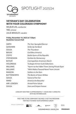 Program notes veterans day celebration beatles revolution by colorado symphony