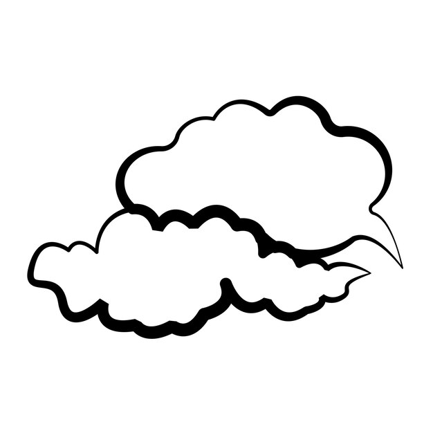 Premium vector synthesis into the sky cloud icon design vector template flat