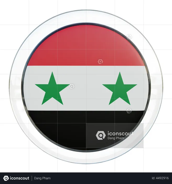 Syria flag flag d illustration download in png obj or blend format