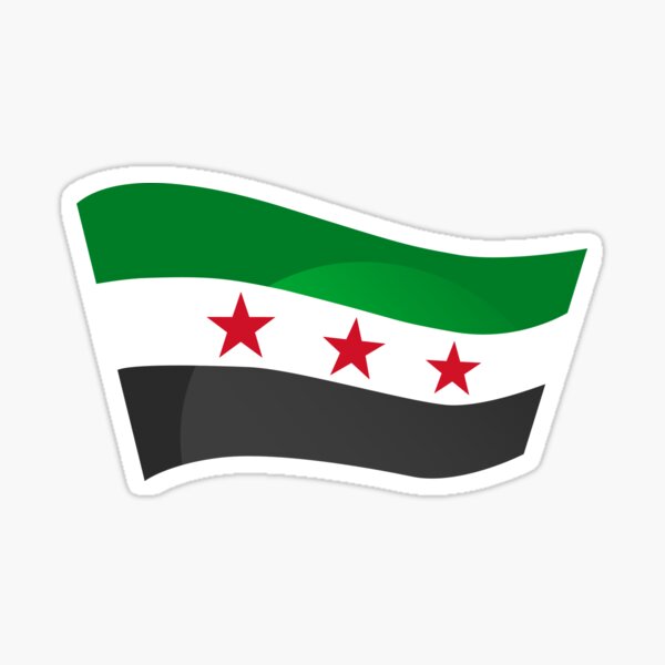 Syria independence flag sticker for sale by motar